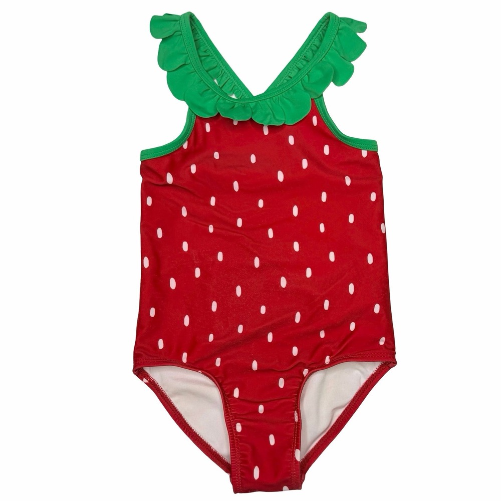 Old Navy Girls Strawberry Print Swimsuit Size 4t